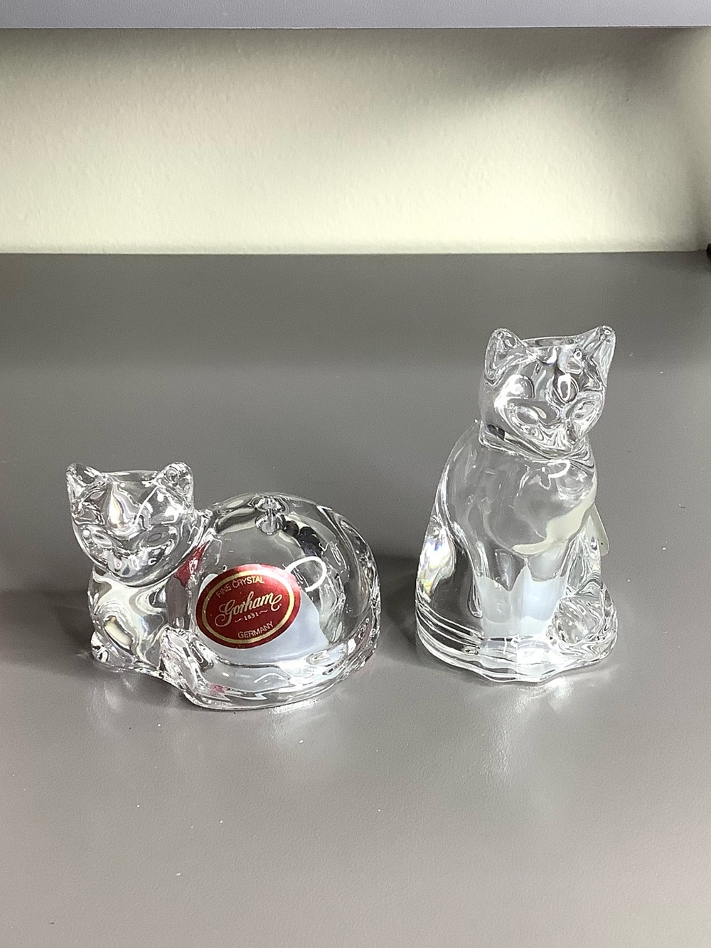 < NEW Vintage Gorham German Crystal Salt & Pepper Shaker >